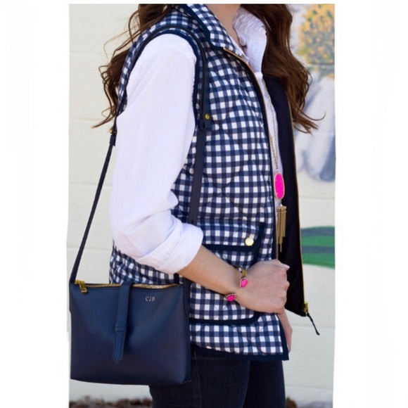 J. Crew Jackets & Blazers - J. Crew Gingham Vest Medium